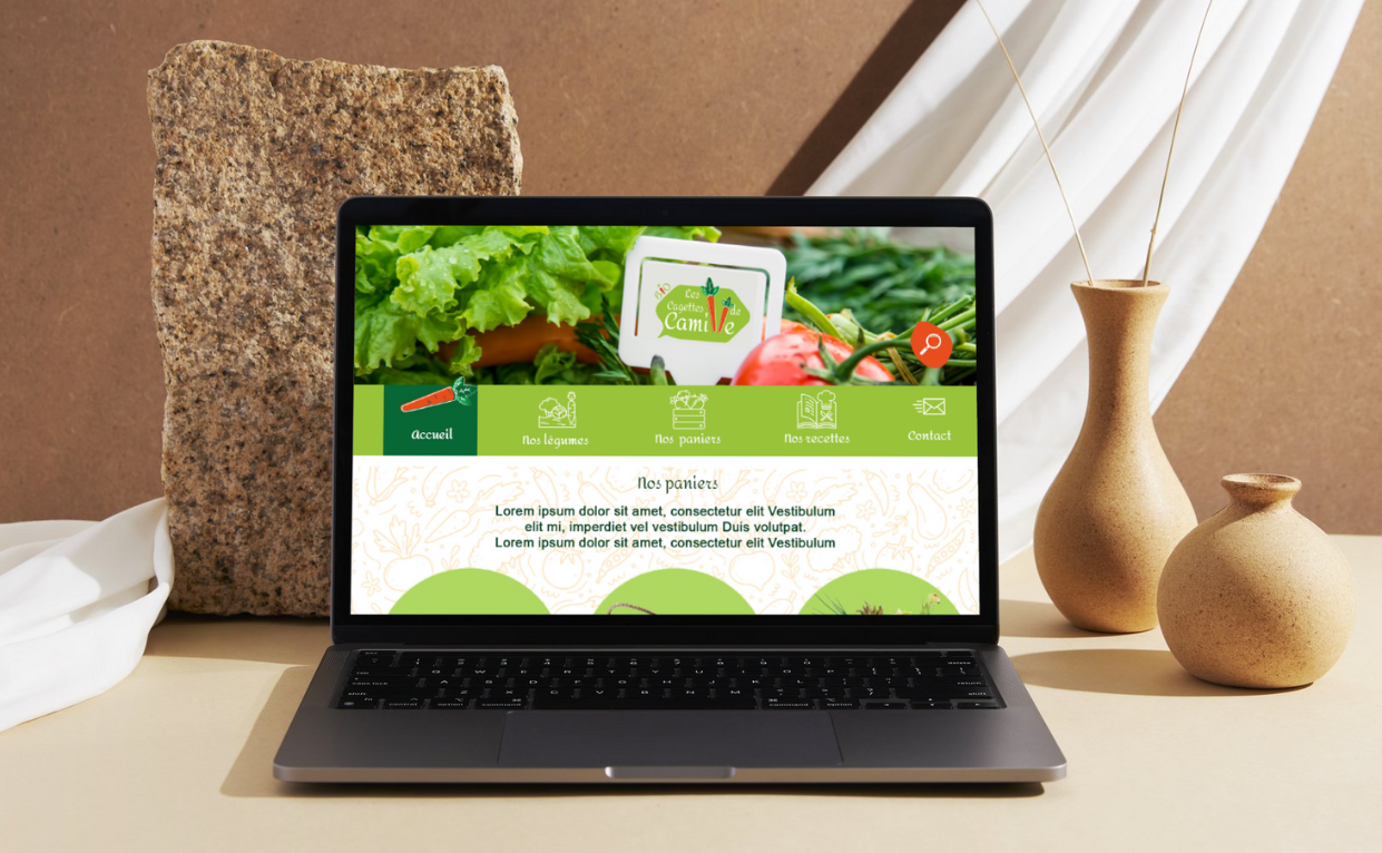 Les cagettes de Camille : Réalisation d’un prototype de site internet Les cagettes de Camille : Réalisation d’un prototype de site internet