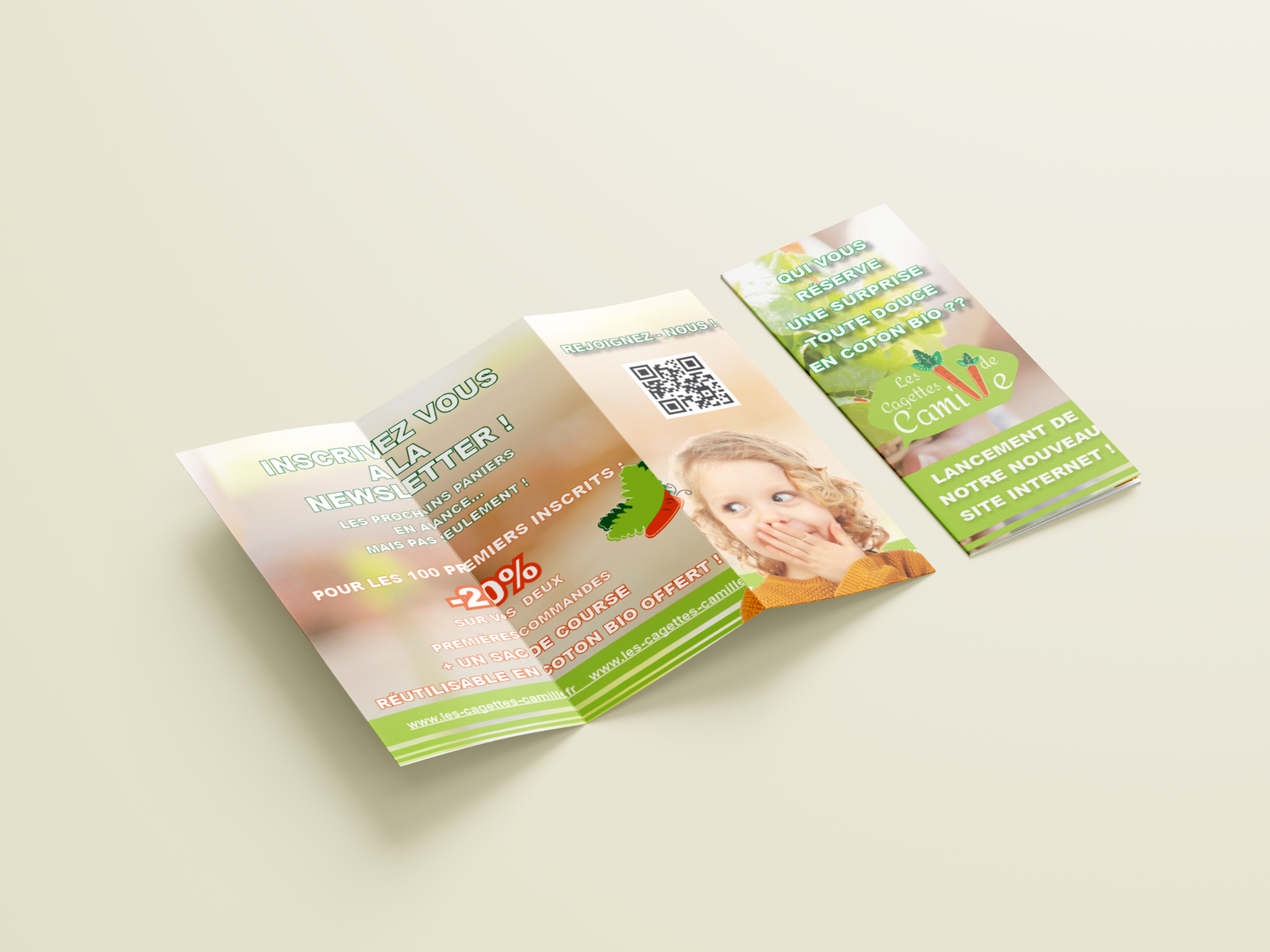 Les cagettes de Camille : Réalisation d’un dépliant Les cagettes de Camille : Réalisation d’un dépliant