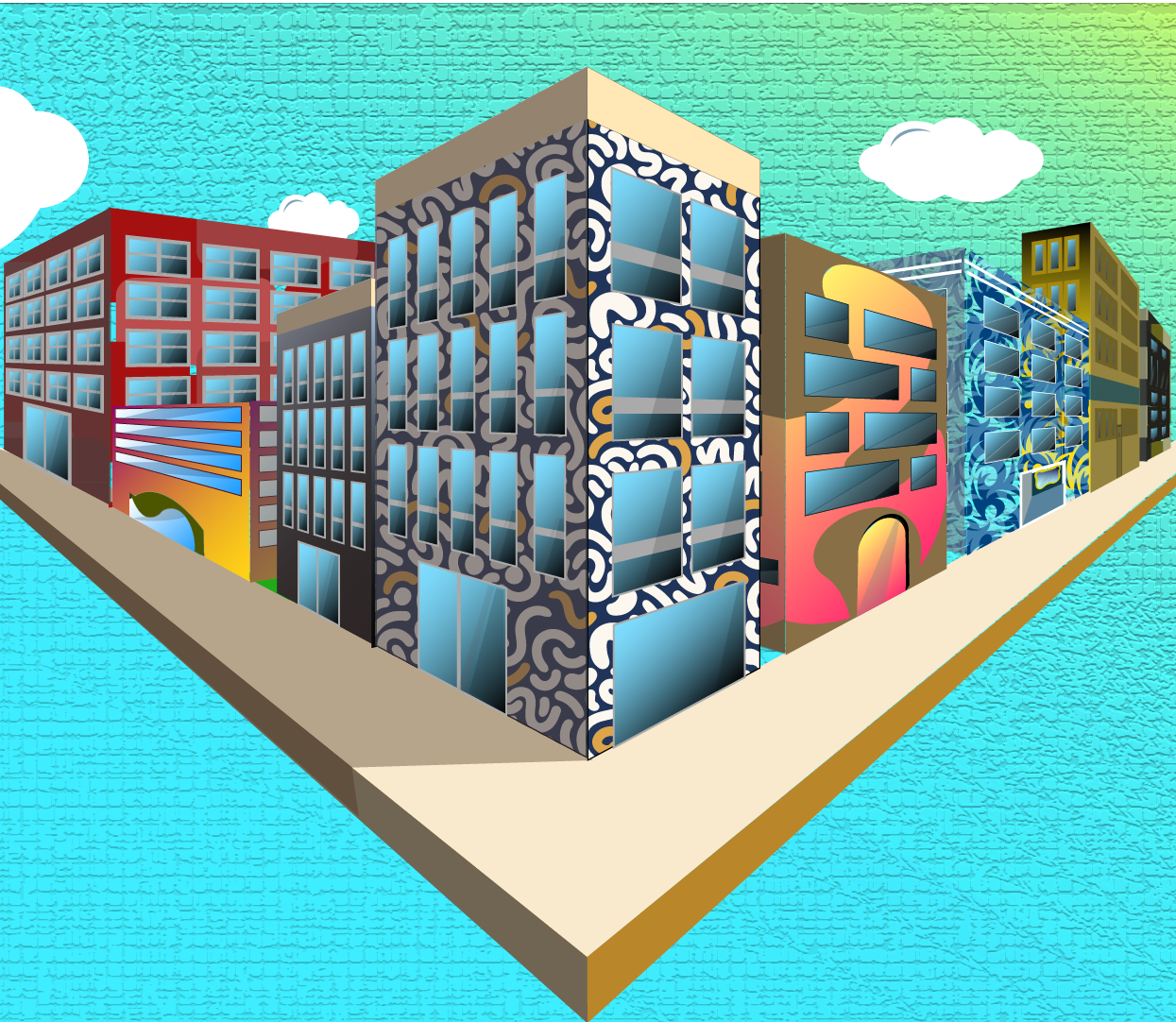 Paysage urbain : Réalisation d’une perspective Paysage urbain : Réalisation d’une perspective